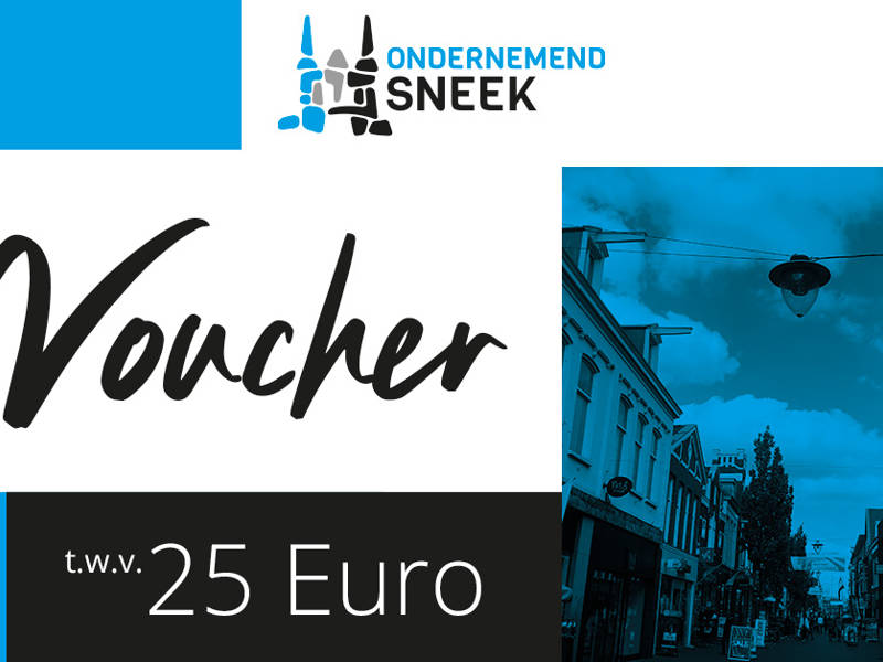 Voordeel voucher voor leden Ondernemend Sneek